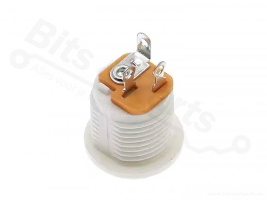Chassis part 2.1x5.5mm power plug jack plug white
